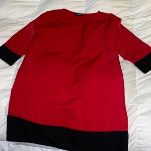 Shein red and black dress (knee length)